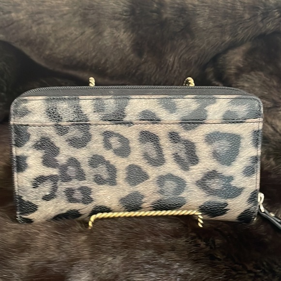 Kate Spade black and gray leopard Wallet - Picture 3 of 7